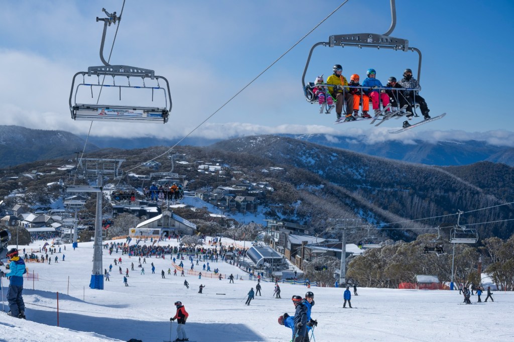 People Enjoying Snow in Mount Buller in Victoria